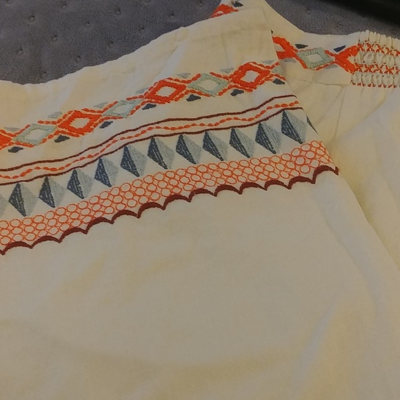 Anthropologie Islander embroidered pants 2p gorgeous bright colors - Picture 3 of 13